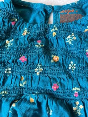 Cat & Jack Blue Floral Smocked Girls' Dress